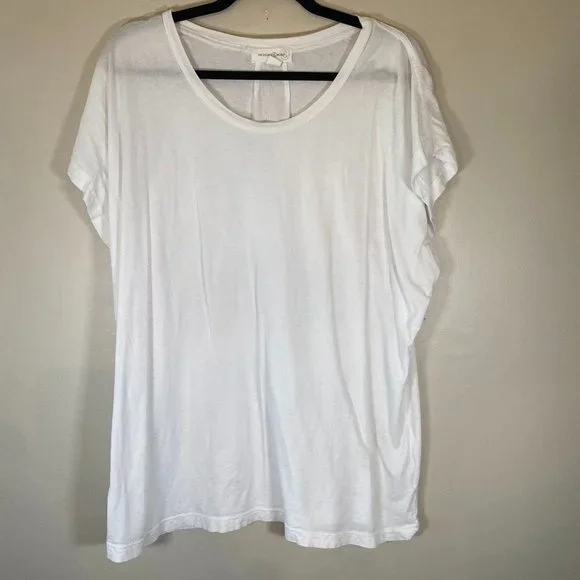 Treasure and Bond Scoop Neck White T-Shirt - Picture 2 of 5
